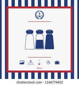 Salt or pepper shakers - set