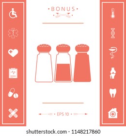 Salt or pepper shakers - set