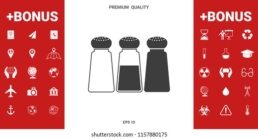 Salt or pepper shakers - set