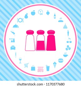 Salt or pepper shakers - set
