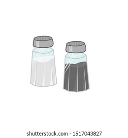 Salt and pepper simple illustration clip art 