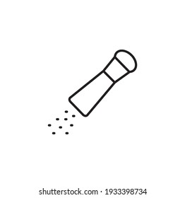 Salt, Pepper Simple Thin Line Icon Vector Illustration