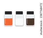 Salt and pepper vector. Chilli powder. wallpaper.