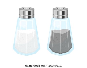 Salt and pepper vector design illustration isolated on white background