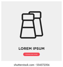 Salt and pepper vector icon