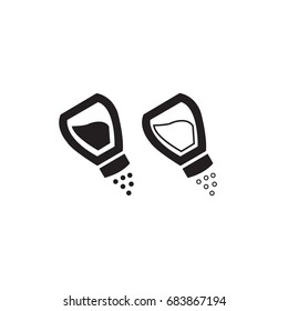 Salt and pepper vector icon