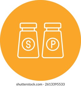 Salt and pepper vector icon. Can be used for printing, mobile and web applications.