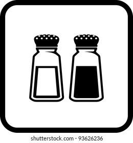 Salt And Pepper - Vector Icon Isolated On White