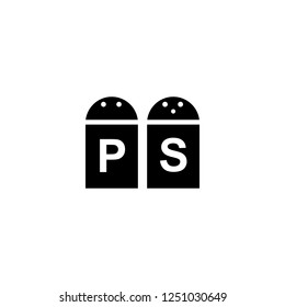 salt and pepper vector icon. salt and pepper sign on white background. salt and pepper icon for web and app