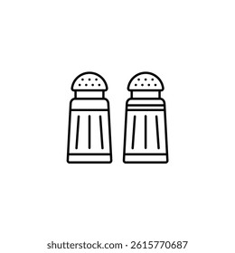 Salt and pepper vector line icon icons design