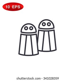 Salt and pepper, web icon