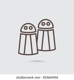 Salt and pepper, web icon