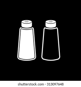 Salt and pepper, web icon. vector design