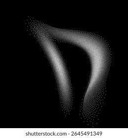 Salpicaduras de polvo de sal. Explosión de sal, azúcar, harina o nieve aislada sobre fondo negro. Onda de grano blanco. Ilustración vectorial.