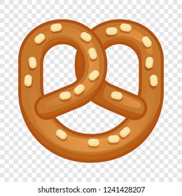 Salt pretzel icon. Cartoon of salt pretzel vector icon for web design  