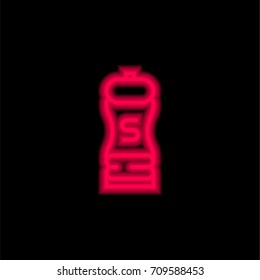 Salt red glowing neon ui ux icon. Glowing sign logo vector
