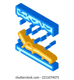 salt room isometric icon vector. salt room sign. isolated symbol illustration