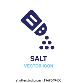 Salt seasoning spice icon vector