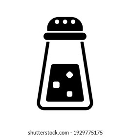 Salt ( seasoning )  vector icon illustration