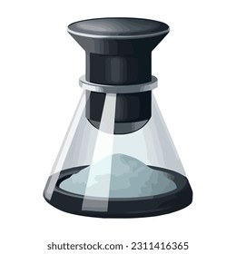 Icono de botella de agua salada aislado