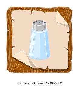 Salt shaker cartoon icon
