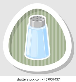 Salt shaker cartoon icon. Vector illustration in cartoon style