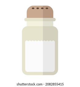 salt shaker flat clipart vector illustration