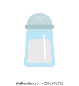 Salt shaker flat icon symbol template for graphic and web design collection. Logo vector illustration.
