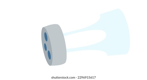 Salt shaker in glass jar vector illustration