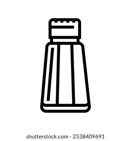 salt shaker glass package line icon vector. salt shaker glass package sign. isolated contour symbol black illustration