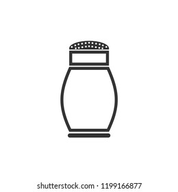 Salt Shaker. Icon Flat