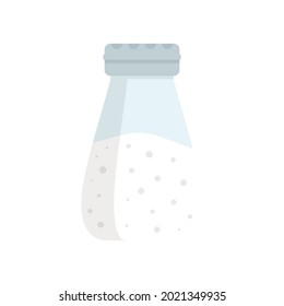 Salt shaker icon. Flat illustration of salt shaker vector icon isolated on white background