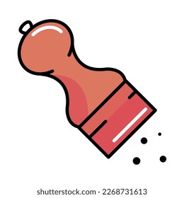 salt shaker icon isolated white background
