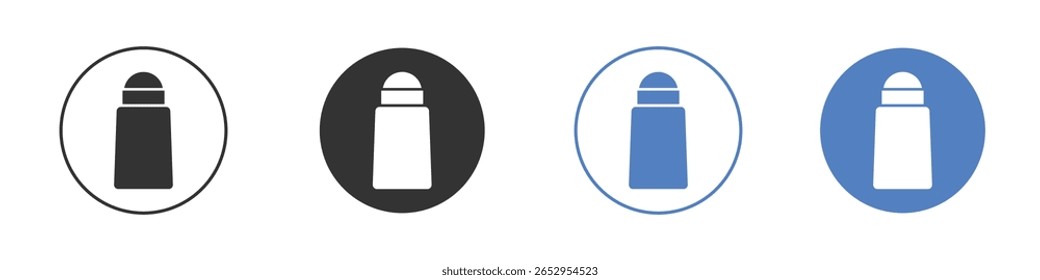 Ícone de agitador de sal logotipo designs gráficos