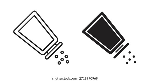 Salt Shaker Symbol für mobile App, bearbeitbare Designs