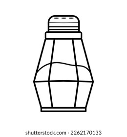 Salt Shaker Icon Outline Vector Illustration