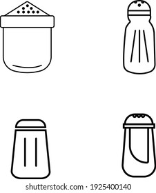 Salzwischensymbol-Set. einfaches Verlangen
