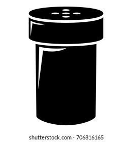 Salt shaker icon . Simple illustration of salt shaker vector icon for web design isolated on white background