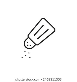 Salt shaker icon. Simple salt shaker icon for social media, app, and web design. Vector illustration