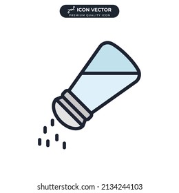 salt shaker icon symbol template for graphic and web design collection logo vector illustration