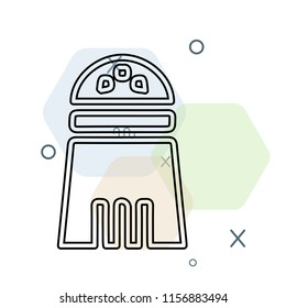 Salt shaker icon vector can be used as png, Salt shaker