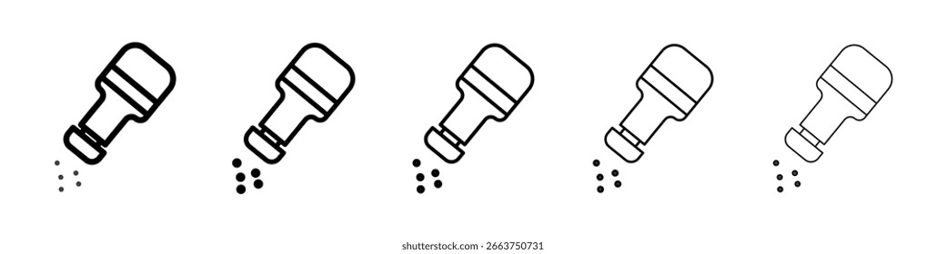 Colección de Vector de icono de salero. EPS 10
