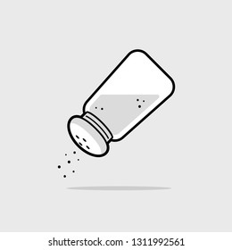 Salt shaker icon vector illustration