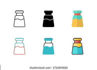 ilustración vectorial de icono salado con un diseño de estilo diferente. aislado sobre fondo blanco
