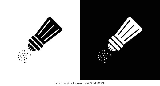 Salt shaker icon. Vector illustration. Flat design.