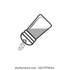 salt shaker illustration flat design 