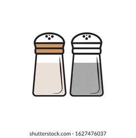 salt shaker illustration flat design 