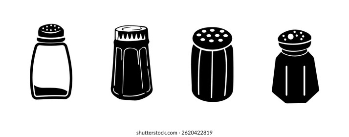 Salt Shaker Illustration Vector Clip Art Set