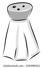 Salt shaker illustration vector on white background 