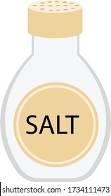 Salt shaker, illustration, vector on white background